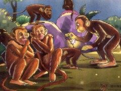 《Foolish Monkeys》愚蠢的猴子寓言故事